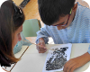Nens amb llavors de cereals dels íbers a la Universitat de Lleida UdL