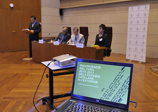 Inauguració del curs d'estudis catalans a l'exterior a la Universitat de Lleida Inauguració del curs d'estudis catalans a l'exterior a la Universitat de Lleida
