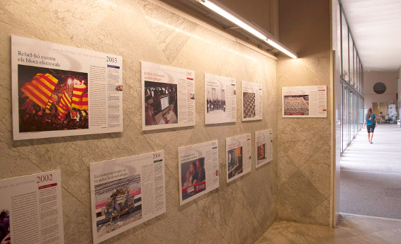 Exposició 25 anys del col&middot;legi de periodistes a la UdL