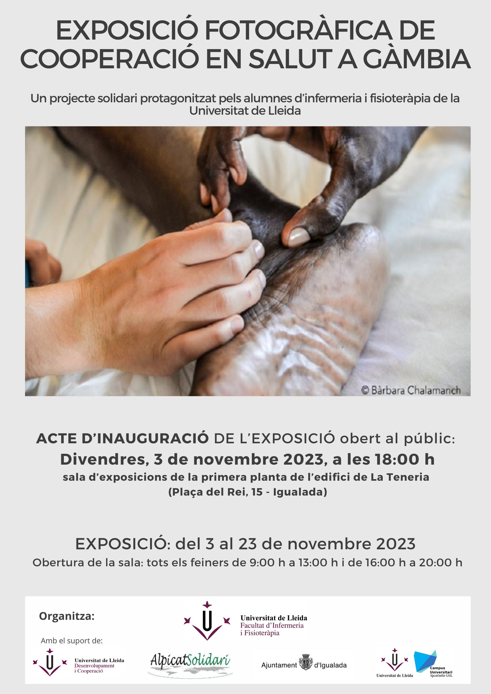 Exposició fotogràfica de cooperació en salut a Gàmbia
